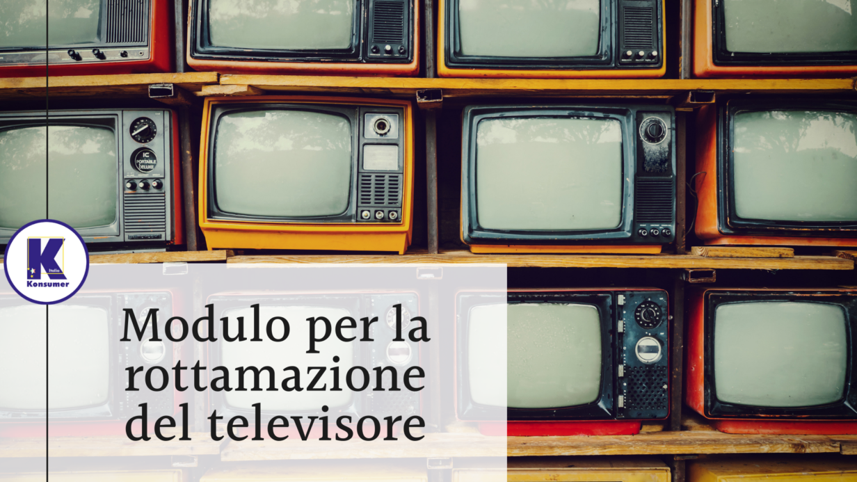 modulo per rottamare il televisore